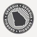 Georgia round logo. Royalty Free Stock Photo