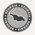 Georgia round logo. Royalty Free Stock Photo