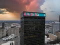 Georgia\'s Own Credit Union building honoring former President Jimmy Carter.