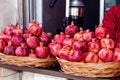 Georgia, sale of pomegranates and oranges. Fresh juice in the street. Royalty Free Stock Photo