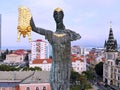 Georgia. Sea city Batumi. City Centre. Medea and Golden Fleece monument. View from above, perfect landscape photo, created by