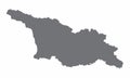 Georgia silhouette map