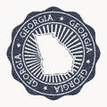 Georgia stamp. Royalty Free Stock Photo