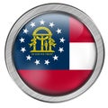 Georgia State Glass Web Button