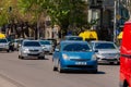 Georgia, Tbilisi - April 24, 2021: Traffic on city street