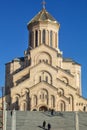 Georgia, Tbilisi. The main cathedral of the Georgian Orthodox Church Temple Tsmind Sameba