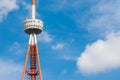 Georgia, Tbilisi - May 8, 2021: TV Broadcasting Tower on Mtatsminda Hill in Tbilisi, Georgia Royalty Free Stock Photo