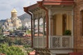 Georgia: Tbilisi - typical balcony