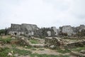 Georgia, Tsikhisdziri - July 07, 2022: Antique stone ruins on Petra fortress Royalty Free Stock Photo