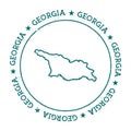 Georgia vector map.