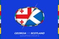 Georgia vs Scotland icon for European football tournament qualification, group A