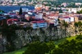 The Georgian Capital of Tbilisi on the cliffs towering above the Mtkvari River that runs from Turkey to the Black Sea -