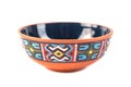 Georgian clay pottery tasi with traditional ornaments on it. W Royalty Free Stock Photo