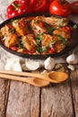 Georgian cuisine: Chakhokhbili chicken stew with vegetables. ver