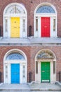 Georgian doors in Dublin Royalty Free Stock Photo