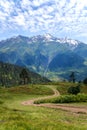 Georgian mountains Svaneti Caucasus