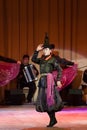 Georgian National Ballet Sukhishvili, world famous dancers, dance with a bottle at concert in Vinnytsia, Ukraine