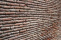 Georgian old wall, old surface detail of the brick wall of the temple, brick wall Royalty Free Stock Photo