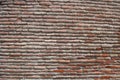 Georgian old wall, old surface detail of the brick wall of the temple, brick wall Royalty Free Stock Photo