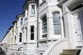 Georgian terraced houses street brighton uk