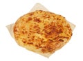 Georgian traditional flatbread with cheese - Khachapuri isolated