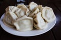 Georgian traditional Khinkali with meat
