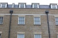 Georgian windows architecture on a wall house, London, UK