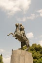 Georgios Karaiskakis statue in Sidagma Athens Royalty Free Stock Photo