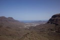 Georgous view from the mountains to the sea in Spain Royalty Free Stock Photo