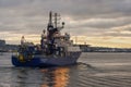 Geotechnical drilling vessel Horizon Geobay returning to New Bedford