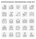 Geotechnical engineering icon