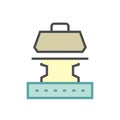 Geotechnical engineering testing icon Royalty Free Stock Photo