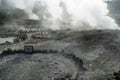 Geotermical cooking field in furnas