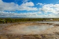 Geothermal activity and hot water in Iceland