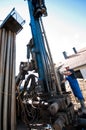 Geothermal drilling machine Royalty Free Stock Photo