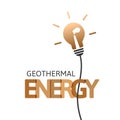 Geothermal energy concept