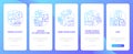 Geothermal energy disadvantages blue gradient onboarding mobile app screen
