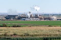 Geothermal energy plant in imperial County, California Royalty Free Stock Photo