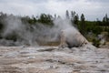 Geothermal feature at old faithful area at Yellowstone National Park (USA Royalty Free Stock Photo