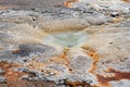 Geothermal feature at old faithful area at Yellowstone National Park (USA