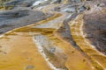 Geothermal Formations, Emerald Silica terrace Royalty Free Stock Photo