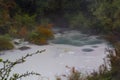 Geothermal Hot Spring with steam rising Royalty Free Stock Photo