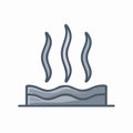 Geothermal Hot Spring Vector Icon Royalty Free Stock Photo