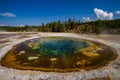 Geothermal Hot Spring in Yellowstone Royalty Free Stock Photo