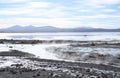 Geothermal hot water lake in Andes