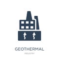 geothermal icon in trendy design style. geothermal icon isolated on white background. geothermal vector icon simple and modern