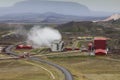 Geothermal plant Royalty Free Stock Photo