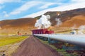 Geothermal plant Royalty Free Stock Photo