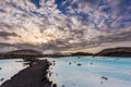 Geothermal pool in Blue lagoon in the morning, Iceland