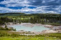 Geothermal pool, Mud Volcano, Yellowstone National Park Royalty Free Stock Photo